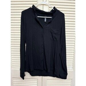 Skims Soft Lounge Ribbed Sleep Pajama Size S Long Sleeve Top